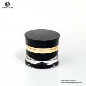 Vaso cosmetico acrilico vuoto rotondo di lusso HXL217