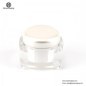 HXL221 vaso cosmetico acrilico vuoto rotondo di lusso