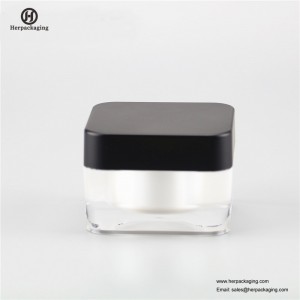 HXL234 vaso cosmetico acrilico vuoto rotondo di lusso