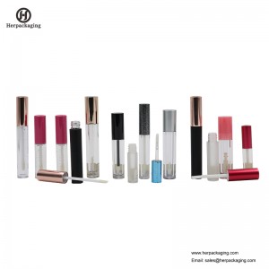 HCL311 Tubi trasparenti lip gloss vuoti in plastica per prodotti cosmetici di colore floccati applicatori lip gloss